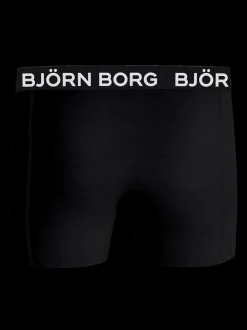 Cotton Stretch 3-pak Boxershorts, Sort/Print/Blå, M