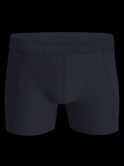 Cotton Stretch 3-pak Boxershorts, Sort/Print/Blå, M