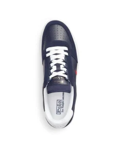 Court Trainer Sneakers, Newport Navy/Red, 43