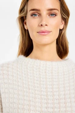 Coya Striktrøje, Off White, XL