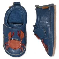 Crabbie Leather Hjemmesko, Blue Shadow, 24/25