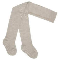 Crawling Merino Wool Strømpebukser, Sand, 12-18 mdr.