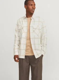 Craymond Spring Check Overshirt, Cloud Dancer, XL