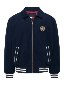 Crest Cord Letterman Jakke, Dark Night Navy, XL
