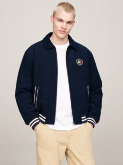 Crest Cord Letterman Jakke, Dark Night Navy, XL