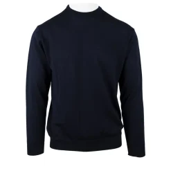 Crew Plain Striktrøje, Navy, 3XL