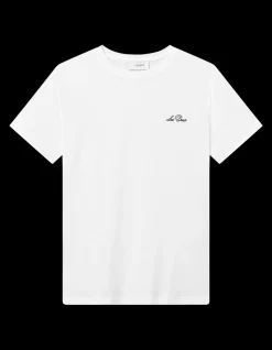 Crew T-shirt, White/Black, L