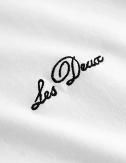 Crew T-shirt, White/Black, L