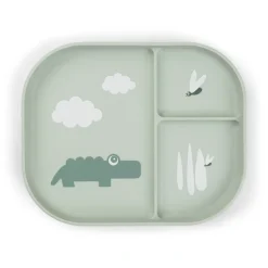 Croco Foodie Inddelt Tallerken, Grøn