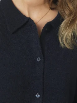Cunna Knit Bluse, Navy, 38