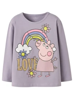 Dada Peppa Pig Bluse, Lavender Gray, 116 cm