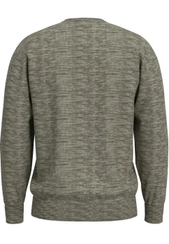 Dane Structure Crew Neck Striktrøje, Oatmeal Morel Twist, L