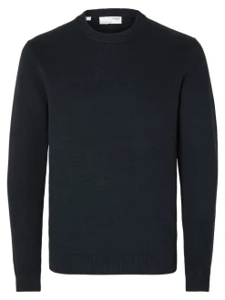 Dane Structure Crew Neck Striktrøje, Sky Captain, L