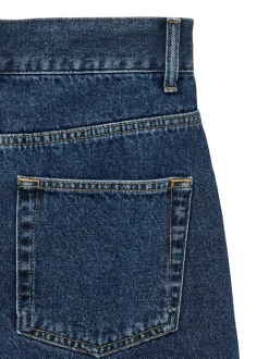 Danica Knæshorts, Medium Blue Denim, XL