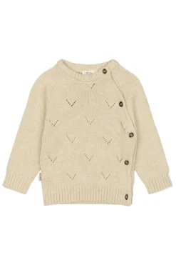 Daqa Fold OverKnit Cardigan, Off White, 80 cm