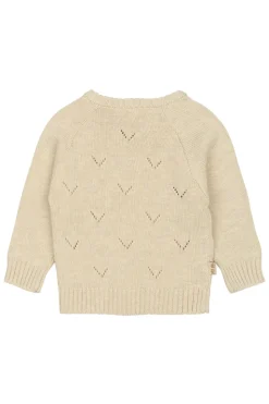 Daqa Fold OverKnit Cardigan, Off White, 80 cm