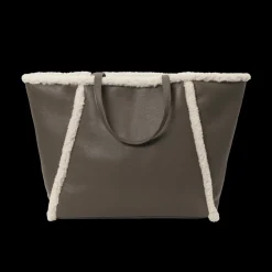 Day Faux Shearling Tote, Major Brown