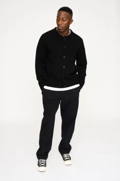 Dean Knit Cardigan, Black, XL