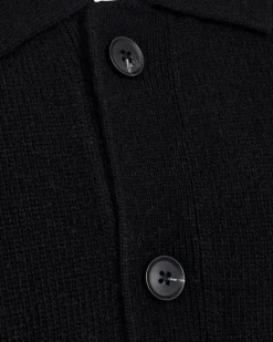 Dean Knit Cardigan, Black, XL