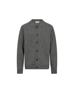 Dean Knit Cardigan, Light Grey Melange, M