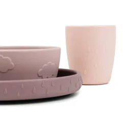 Deer Friends Stick&Stay Spisesæt, Powder