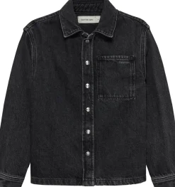 Denim Skjorte, Optic Washed Black, 164 cm
