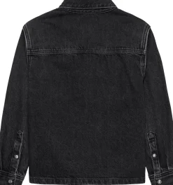 Denim Skjorte, Optic Washed Black, 164 cm