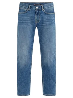 Denton Faded Straight Leg Jeans, Light Blue, W33/L34