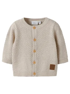 Denver Langærmet Cardigan, Peyote Melange, 86 cm