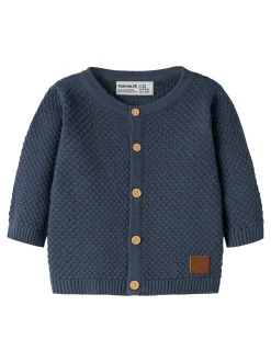 Denver Langærmet Cardigan, Vintage Indigo, 86 cm