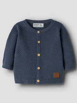Denver Langærmet Cardigan, Vintage Indigo, 86 cm