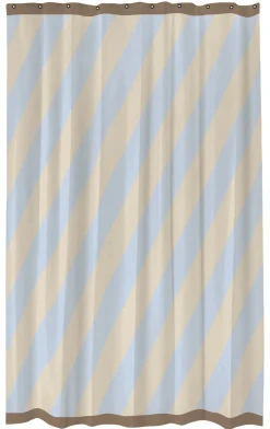 Diagonal Badeforhæng, Light Blue, 150x200 cm