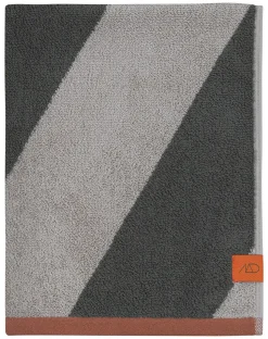 Diagonal Håndklæde, Dark Olive, 50x90 cm