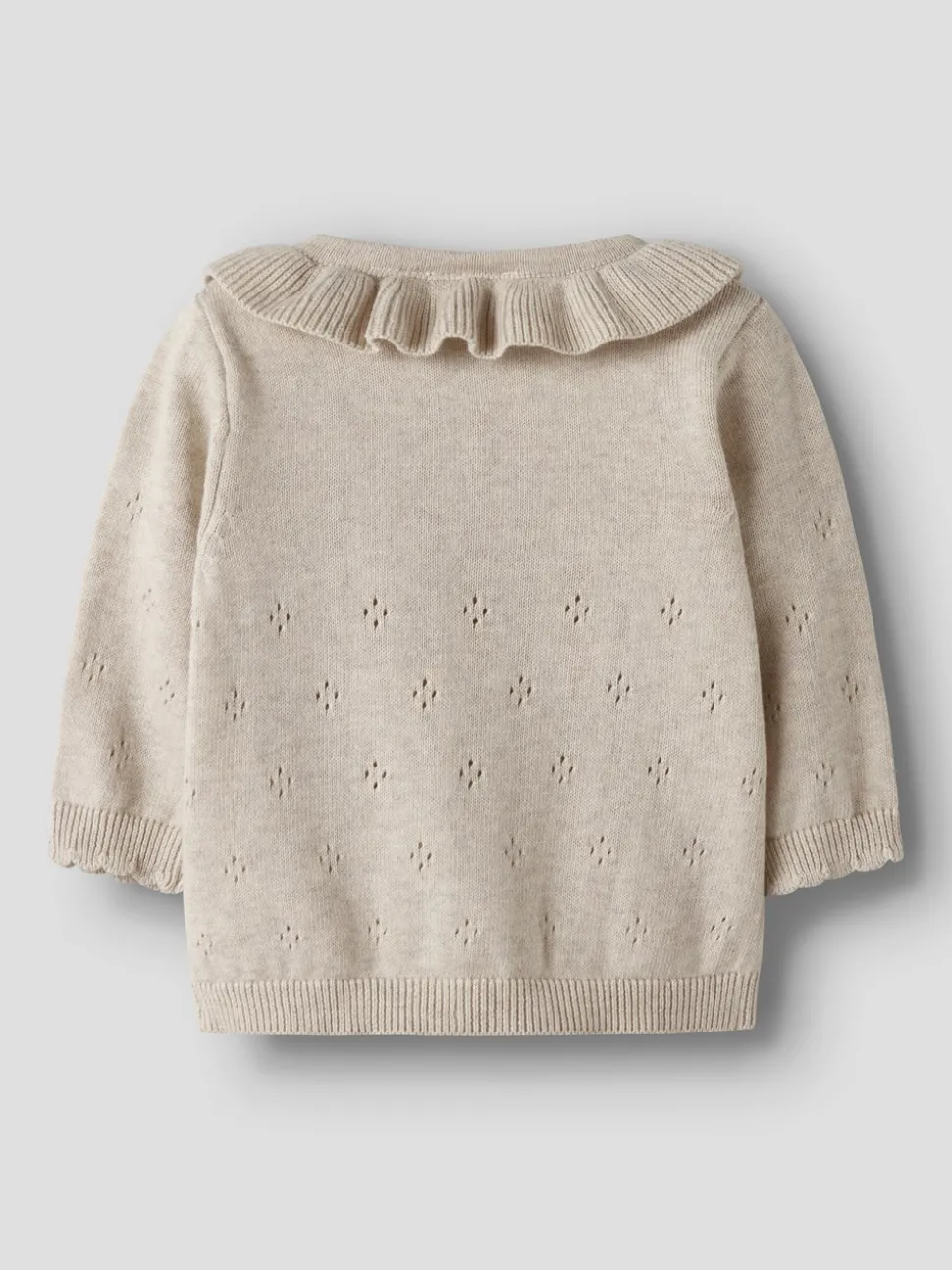 Diame Langærmet Cardigan, Peyote Melange, 86 cm