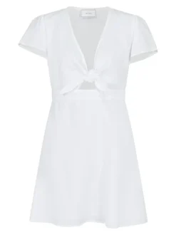 Diara Linen Kjole, Hvid, 40