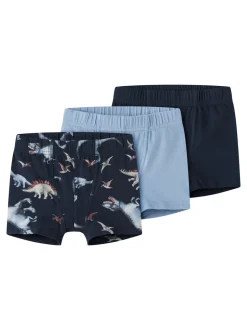 Dino 3-pak Boxershorts, Navy Blazer, 92 cm