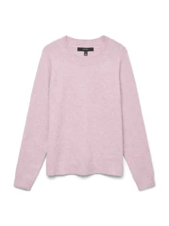 Doffy LS Striktrøje, Pink-A-Boo, M