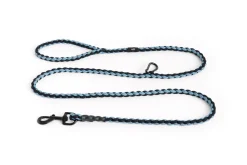 Dog Braided Adjustable Hundesnor, Blue/Black
