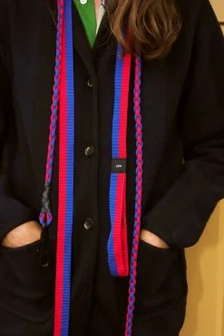 Dog Braided Hundesnor, Red/Blue