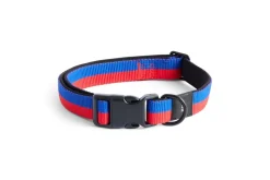 Dog Flat Hundehalsbånd, Red/Blue