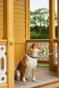 Dog Flat Hundesnor, Blue/Off White