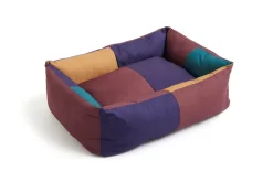 Dog Large Hundeseng, Burgundy/Green