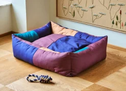 Dog Large Hundeseng, Burgundy/Green