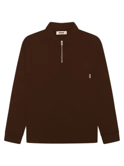 Dom Half-zip Sweatshirt, Brun, S