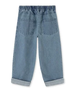 Don Contrast Bukser, Medium Denim Blue, 122 cm