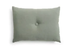 Dot Cushion Linen Pude, Pine Green, 45x60 cm