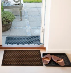 Dot Gulvmåtte, Cognac/Mørkebrun, 40x60 cm