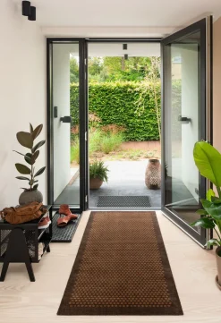 Dot Gulvmåtte, Cognac/Mørkebrun, 90x200 cm