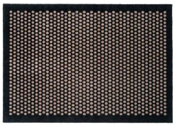 Dot Gulvmåtte, Sort/Sand, 90x130 cm