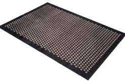 Dot Gulvmåtte, Sort/Sand, 90x130 cm